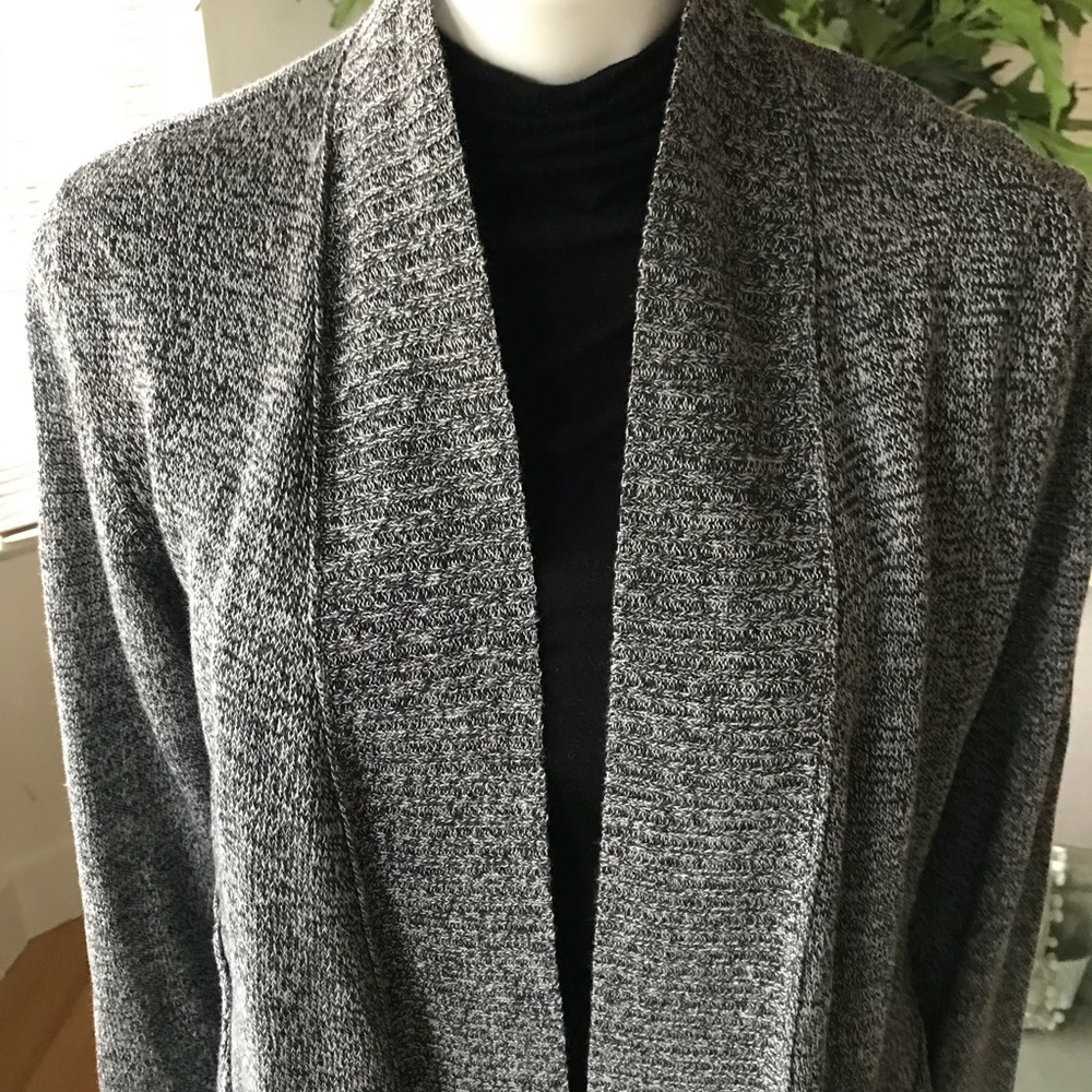Eileen Fisher open cardigan 51% linen/49% wool - Picture 2 of 11